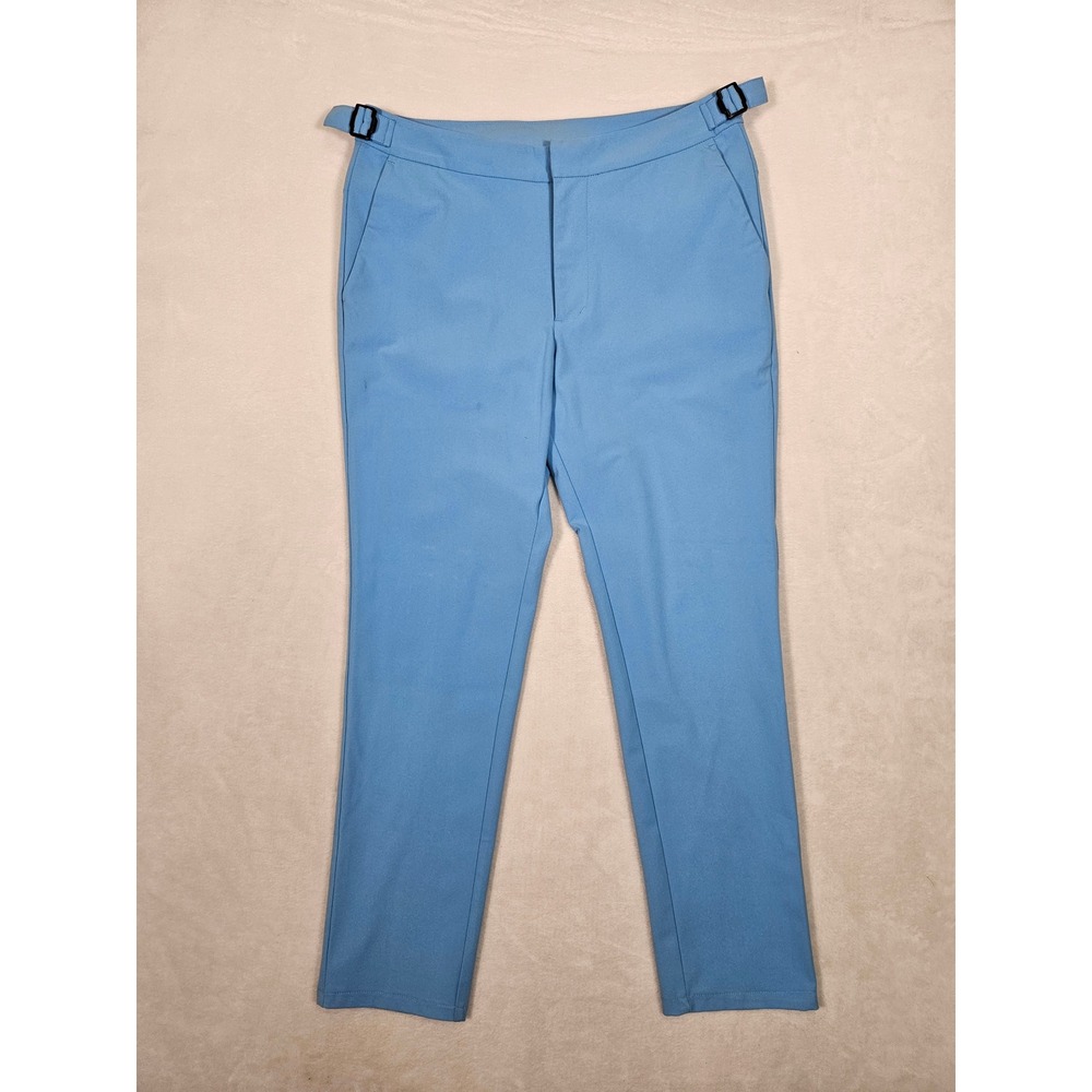 G/FORE Mens Cielo Blue Golf Trousers Side Adjusters G4MS23B91 Size 30/28